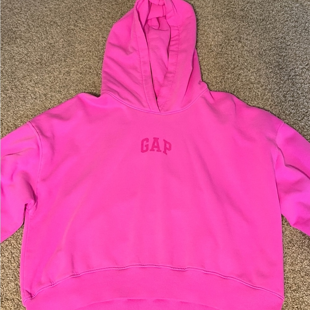 GAP Vibrant Pink Pullover Hoodie